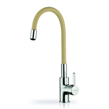 Pyramis 90938101 - Wasserhahn (Armatur) mit flexiblem Arm FLESSI beige