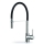 Pyramis 90939801 - Robinet d'évier avec bras flexible SERINA chrome/noir
