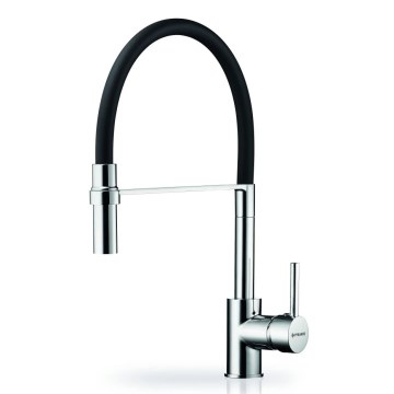 Pyramis 90939801 - Wasserhahn (Armatur) mit flexiblem Arm SERINA Chrom/schwarz
