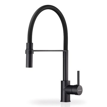 Pyramis 90939901 - Robinet d'évier avec bras flexible SERINA noir mat