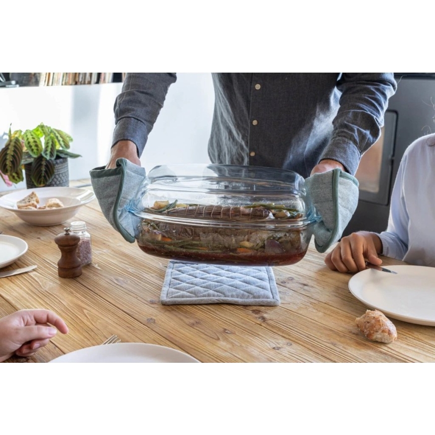 PYREX Auflaufform mit Deckel, 6,7 l