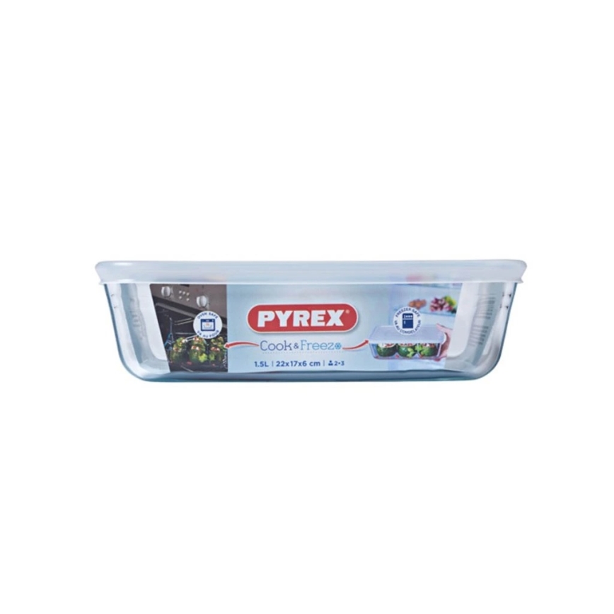 PYREX Glas-Aufbewahrungsdose für Lebensmittel 1,5 l
