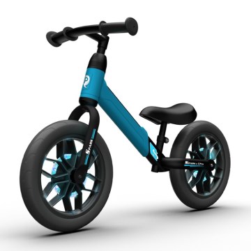 QPlay - Bici a spinta con LED lampade su ruote SPARK blu