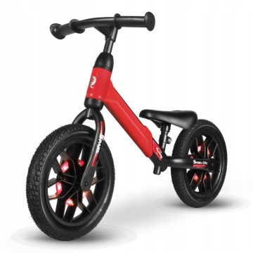 QPlay - Bici a spinta con LED lampade su ruote SPARK rosso