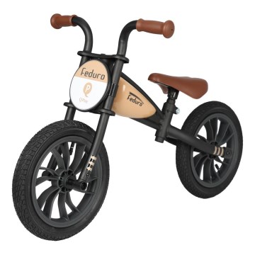QPlay - Bici a spinta FEDURO nero/beige
