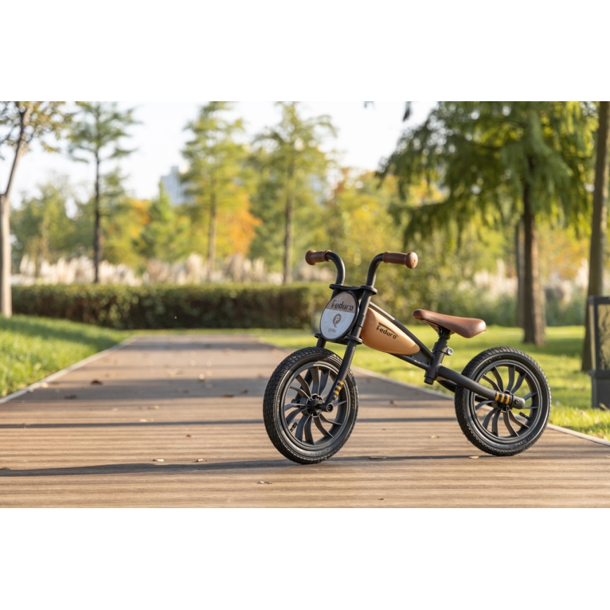 QPlay - Bici a spinta FEDURO nero/beige