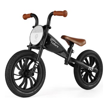 QPlay - Bici a spinta FEDURO nero/marrone
