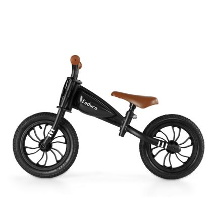QPlay - Bici a spinta FEDURO nero/marrone