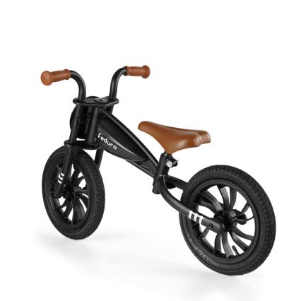 QPlay - Bici a spinta FEDURO nero/marrone