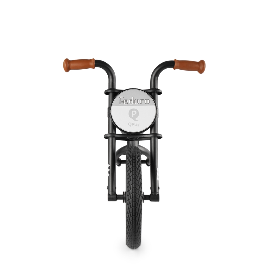 QPlay - Bici a spinta FEDURO nero/marrone