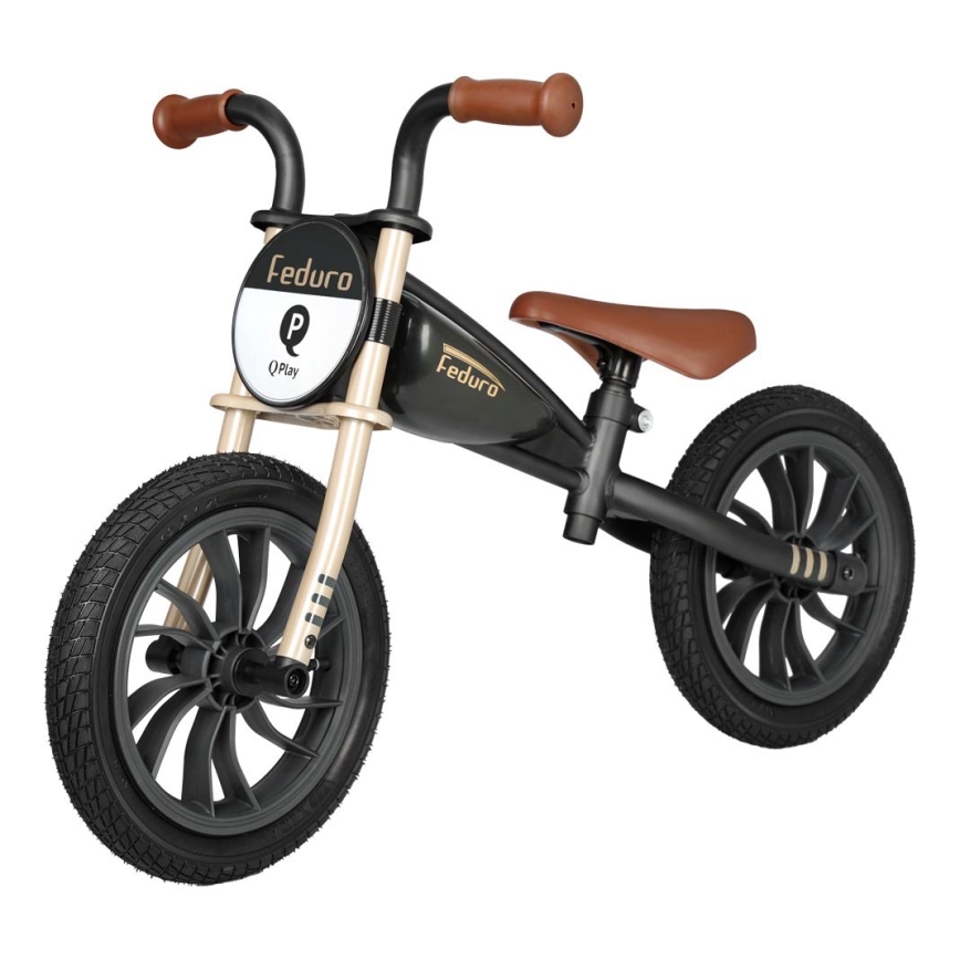 QPlay - Bici a spinta FEDURO nero/oro