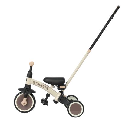QPlay - Kinder-Dreirad 3-in-1 STAGER beige