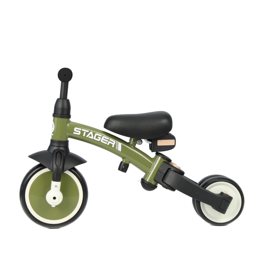 QPlay - Kinder-Dreirad 3-in-1 STAGER, grün