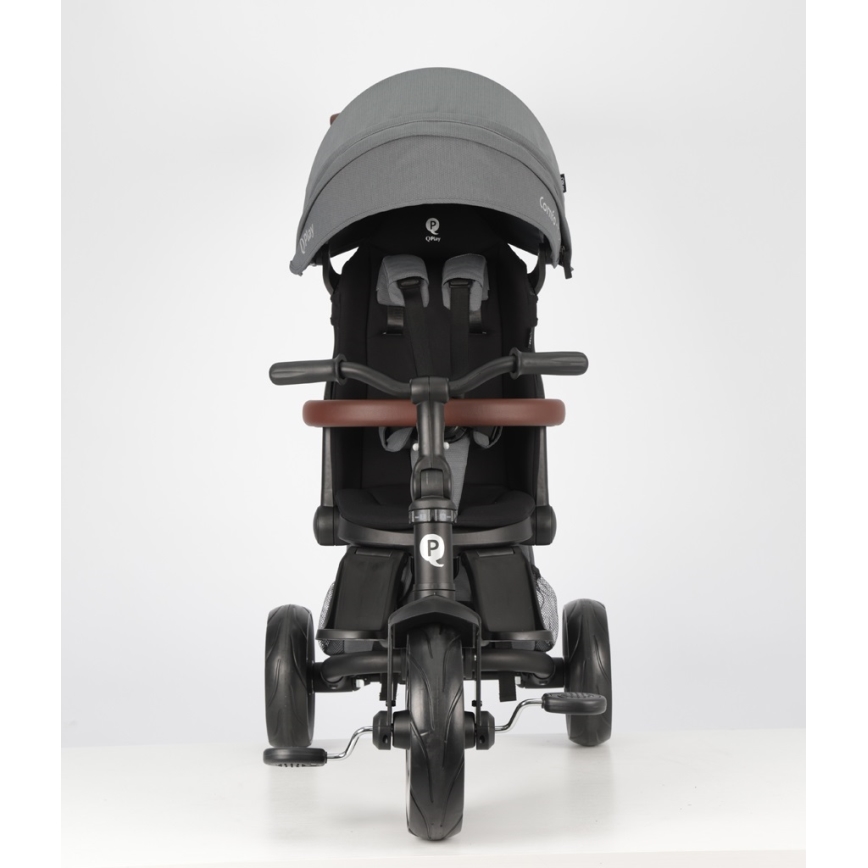 QPlay - Kinder-Dreirad 7-in-1 COMFO MAX grau