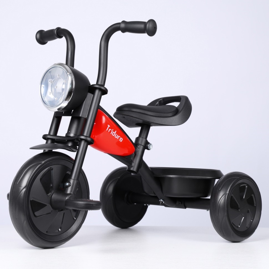 QPlay - Kinder-Dreirad TRIDURO schwarz/rot