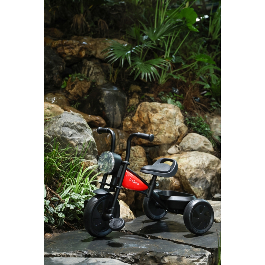 QPlay - Kinder-Dreirad TRIDURO schwarz/rot