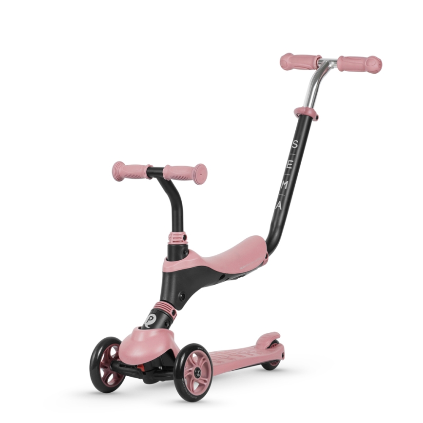 QPlay - Per bambini scooter 4in1 SEMA rosa