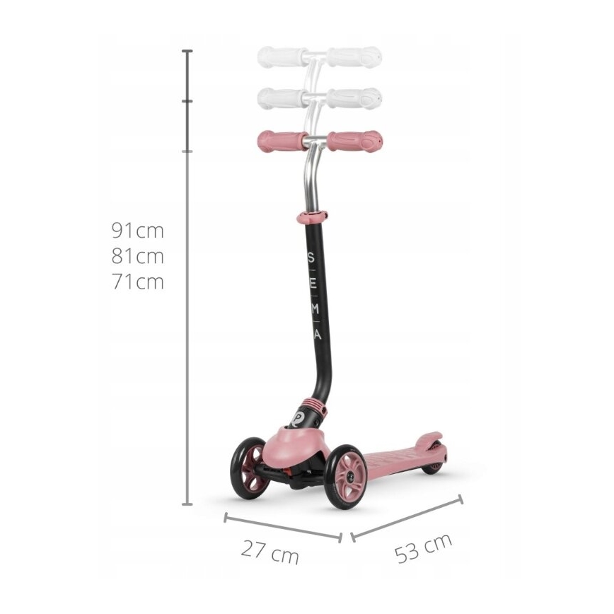 QPlay - Per bambini scooter 4in1 SEMA rosa