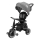 QPlay - Triciclo 3 in 1 per bambini RITO EVA PLUS grigio