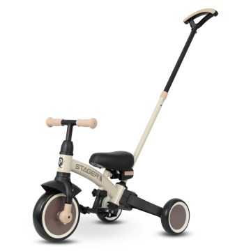 QPlay - Triciclo 3 in 1 per bambini STAGER beige