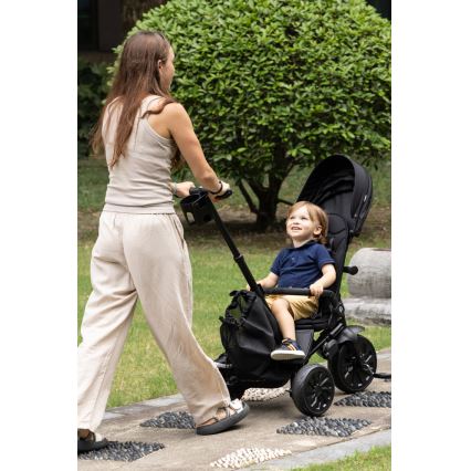 QPlay - Triciclo 5 in 1 per bambini NOVA MAX nero