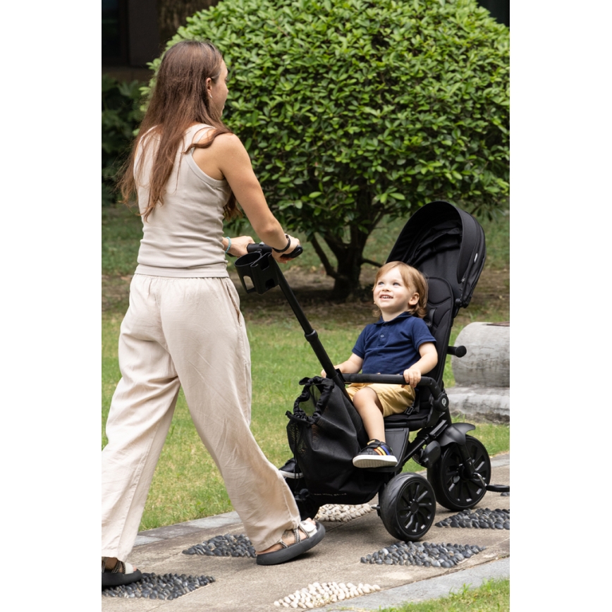 QPlay - Triciclo 5 in 1 per bambini NOVA MAX nero