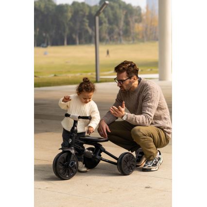 QPlay - Triciclo 5 in 1 per bambini NOVA MAX nero