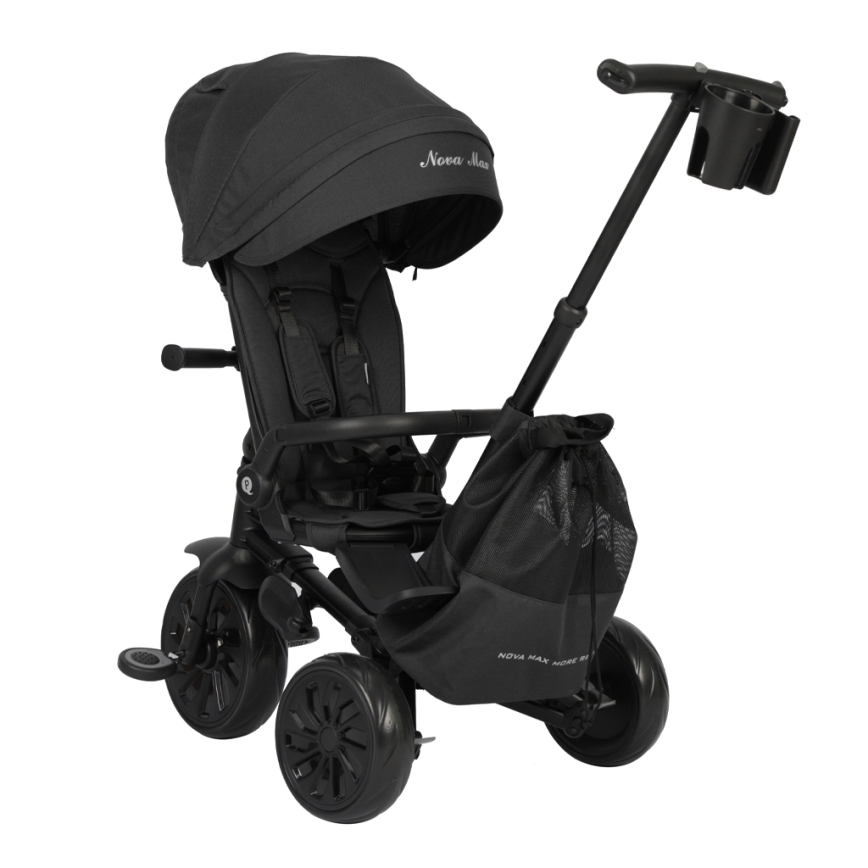 QPlay - Triciclo 5 in 1 per bambini NOVA MAX nero
