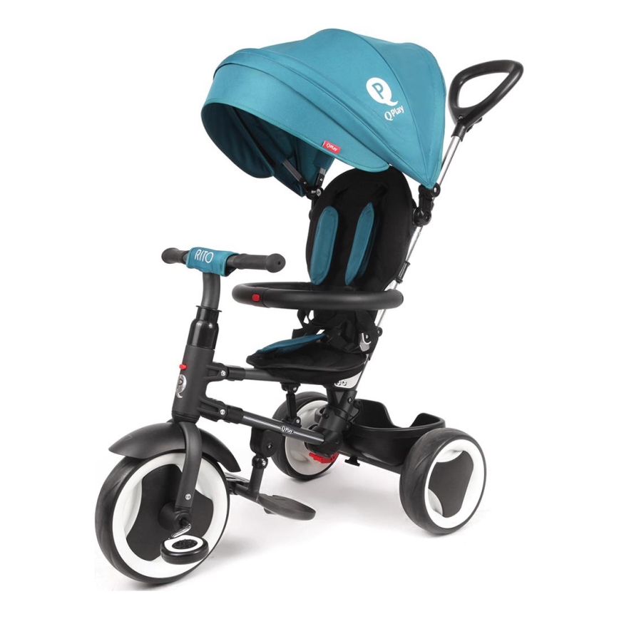 QPlay - Triciclo per bambini 3in1 RITO EVO turchese