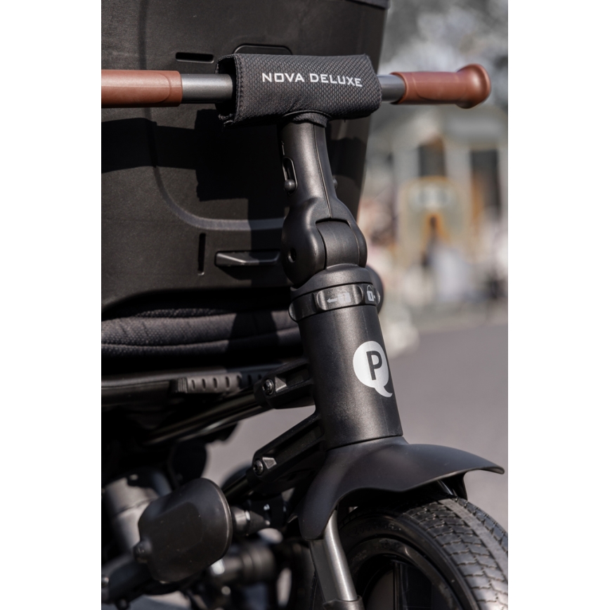 QPlay - Triciclo per bambini 5 in 1 NOVA DELUXE nero
