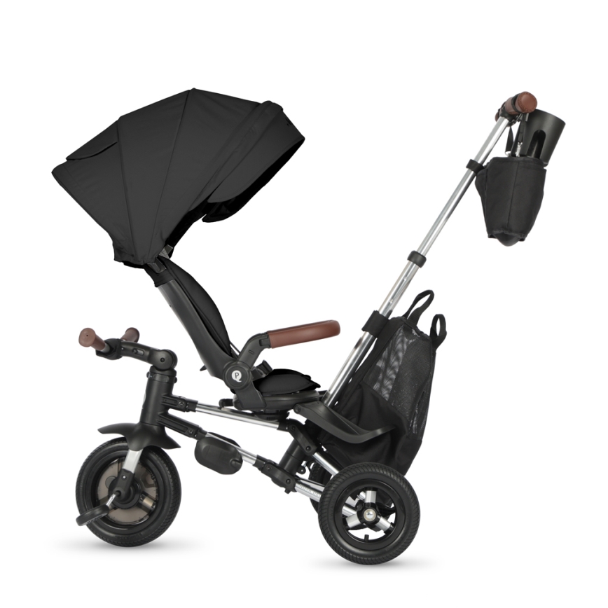 QPlay - Triciclo per bambini 5 in 1 NOVA DELUXE nero