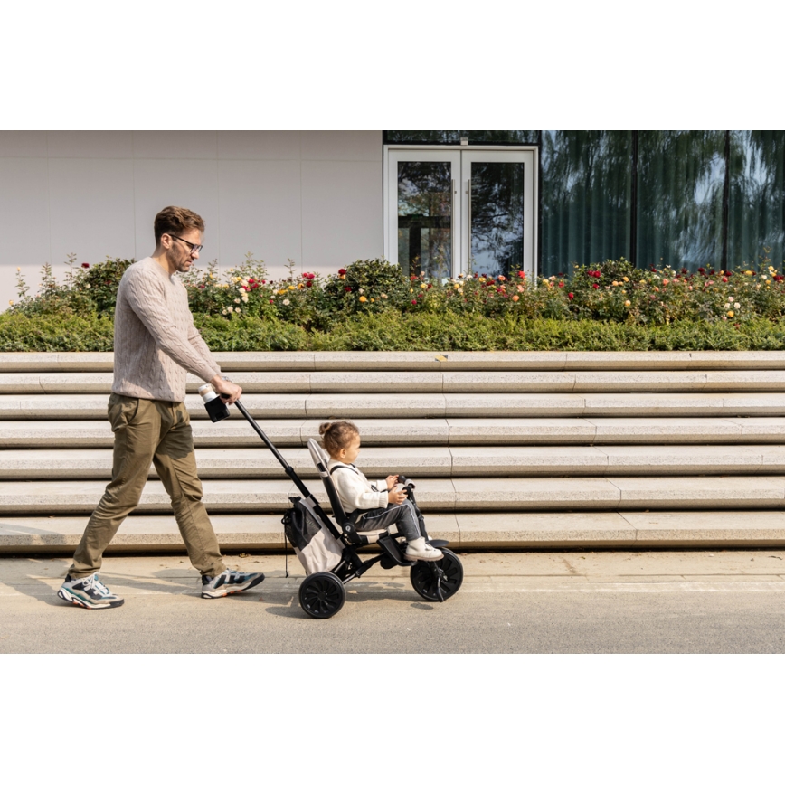 QPlay - Triciclo per bambini 5 in 1 NOVA MAX beige