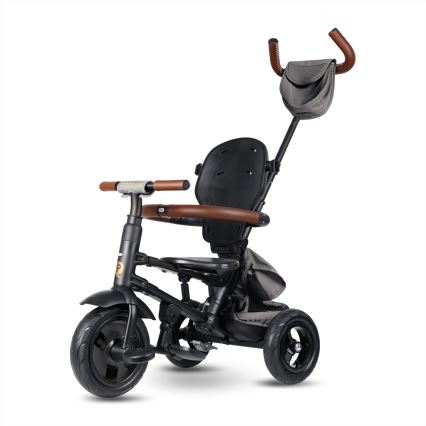 QPlay - Triciclo per bambini 6 in 1 RITO DELUXE grigio