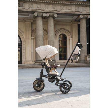 QPlay - Triciclo per bambini 7 in 1 COMFO MAX beige
