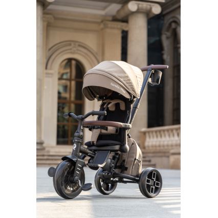 QPlay - Triciclo per bambini 7 in 1 COMFO MAX beige