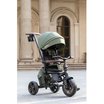 QPlay - Triciclo per bambini 7 in 1 COMFO MAX verde