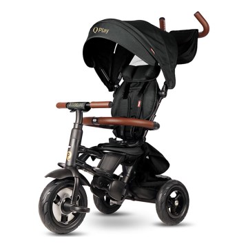 QPlay - Triciclo per bambini RITO DELUXE (Limited special edition) nero