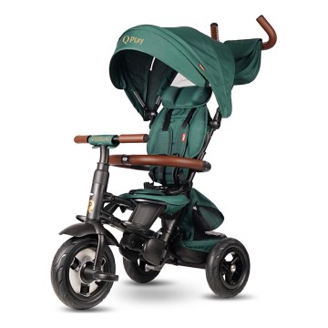 QPlay - Triciclo per bambini RITO DELUXE (Limited special edition) verde