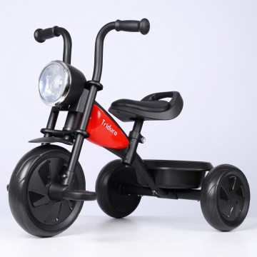 QPlay - Triciclo per bambini TRIDURO nero/rosso