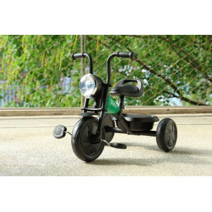 QPlay - Triciclo per bambini TRIDURO nero/verde