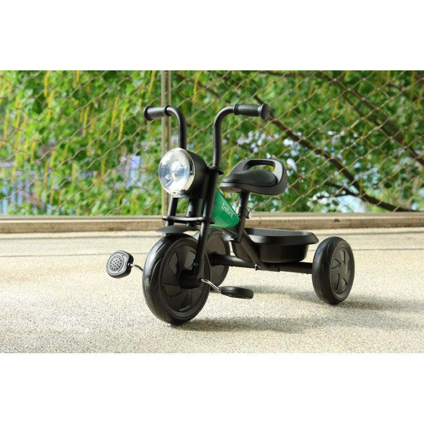 QPlay - Triciclo per bambini TRIDURO nero/verde