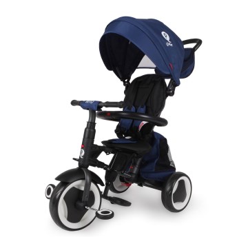 QPlay - Tricycle 3-en-1 RITO EVA PLUS bleu