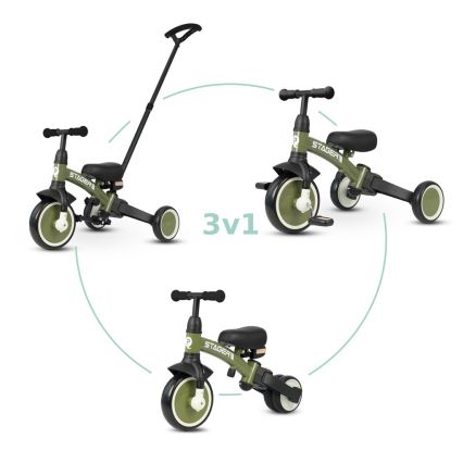 QPlay - Tricycle 3 en 1 STAGER vert