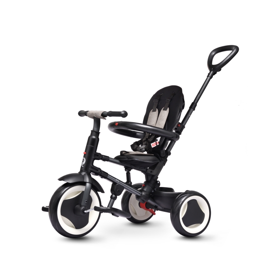 QPlay - Tricycle enfant 3 en 1 RITO EVO gris