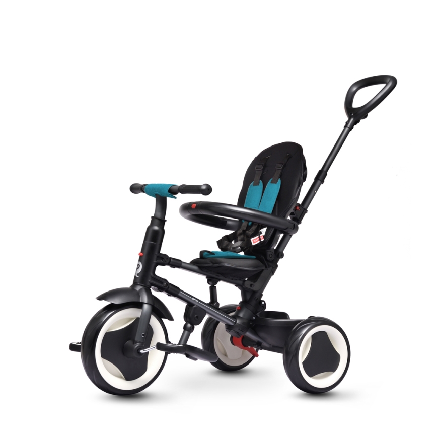 QPlay - Tricycle enfant 3en1 RITO EVO turquoise