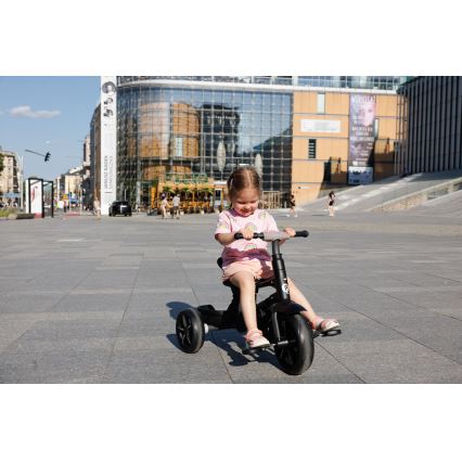 QPlay - Tricycle enfant 3en1 RITO STAR gris clair