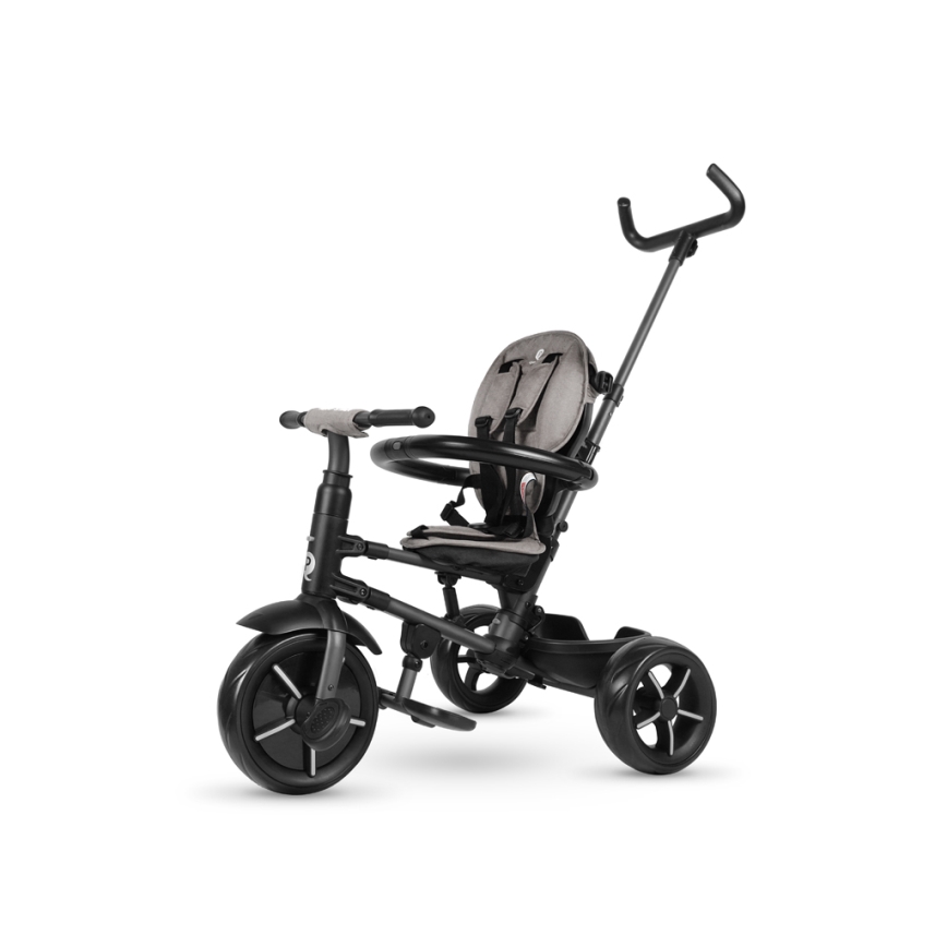 QPlay - Tricycle enfant 3en1 RITO STAR gris clair