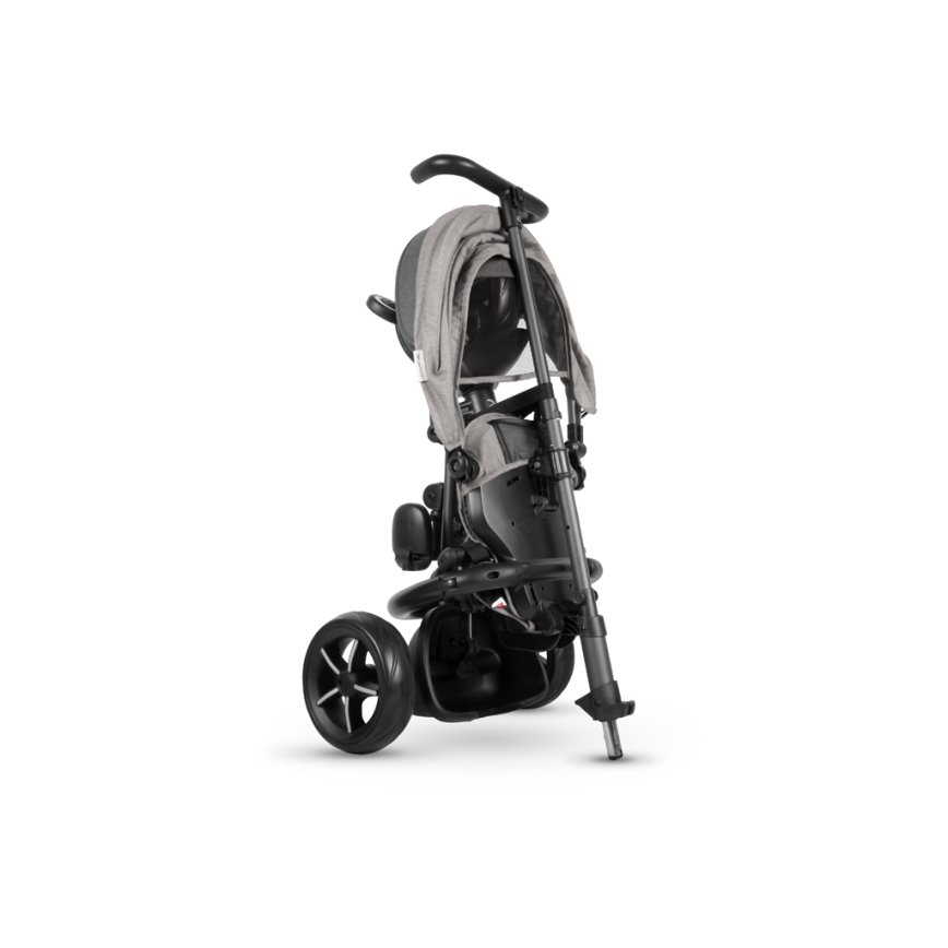 QPlay - Tricycle enfant 3en1 RITO STAR gris clair