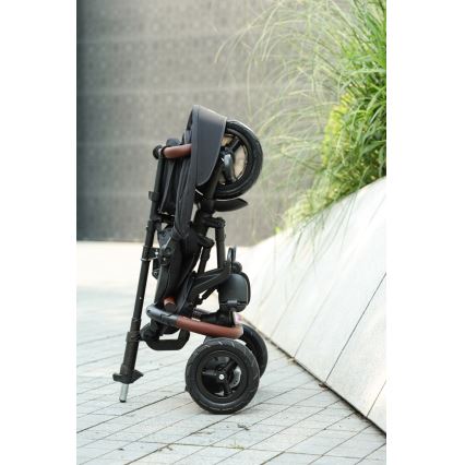 QPlay - Tricycle enfant 6-en-1 RITO DELUXE gris