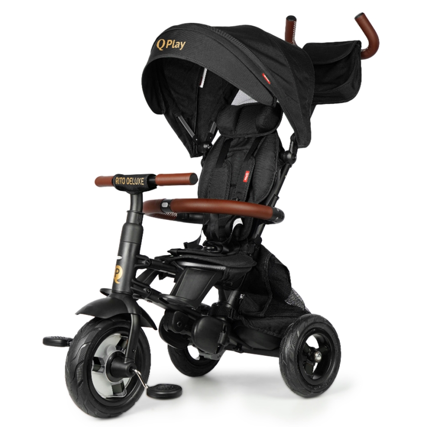 QPlay - Tricycle enfant RITO DELUXE (Limited special edition) noir